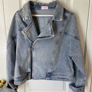 Pink Lily Light Blue Jean Jacket